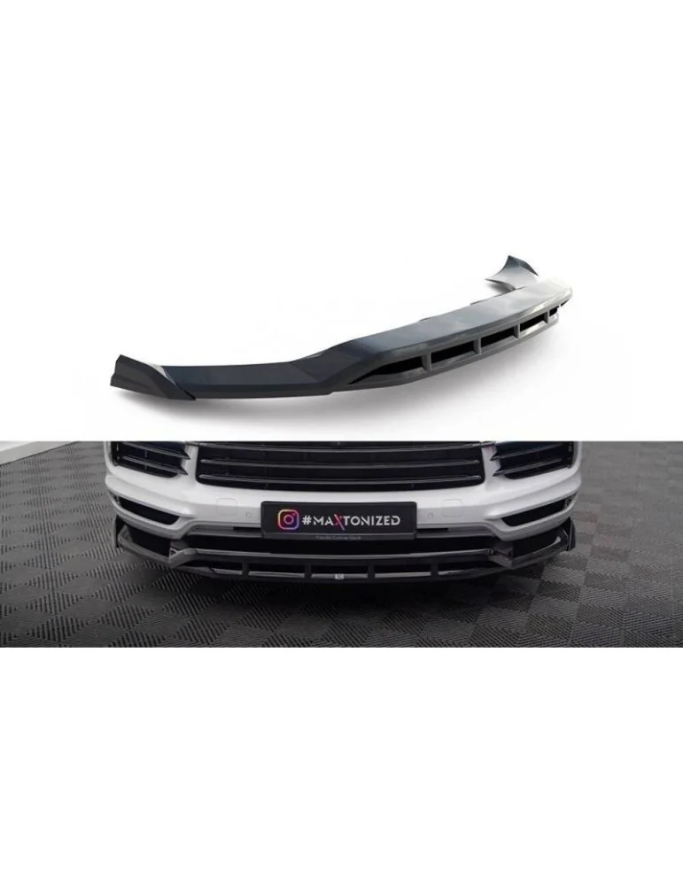 Lame de Pare-chocs Avant PORSCHE CAYENNE Coupe MK3 - Maxton