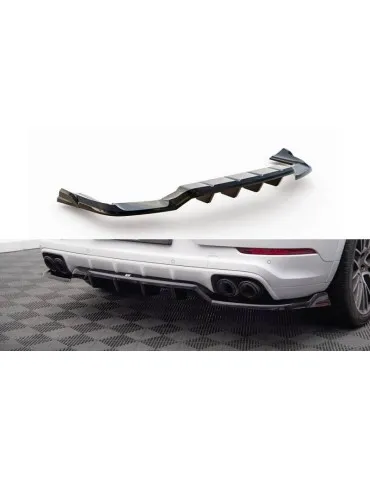Diffuseur central Arrière (avec une barre verticale) PORSCHE CAYENNE Coupe MK3 - Maxton