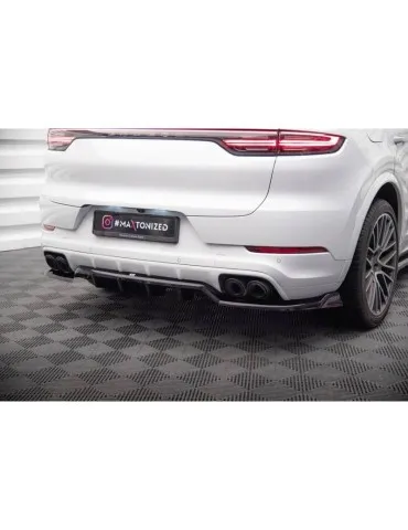 Diffuseur central Arrière (avec une barre verticale) PORSCHE CAYENNE Coupe MK3 - Maxton