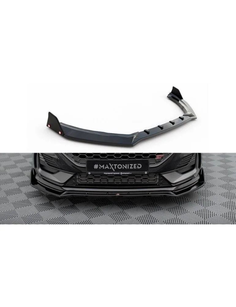Lame de Pare-chocs Avant V.4 + Volets latéraux FORD FIESTA ST / ST-LINE Mk8 Facelift - Maxton