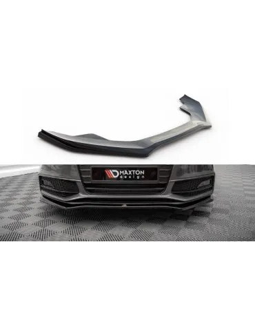 Lame de Pare-chocs Avant V.4 AUDI A4 S-LINE / S4 B8 Facelift - Maxton