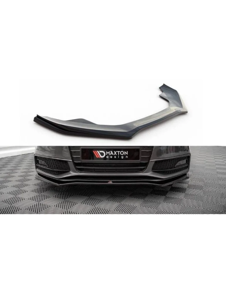 Lame de Pare-chocs Avant V.4 AUDI A4 S-LINE / S4 B8 Facelift - Maxton