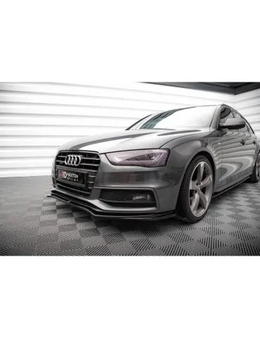 Lame de Pare-chocs Avant V.4 AUDI A4 S-LINE / S4 B8 Facelift - Maxton