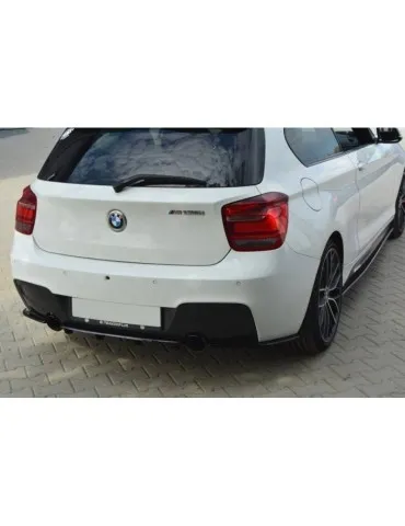 Diffuseur central Arrière BMW 1 F20/F21 M-Power (avec barres verticales) - Maxton