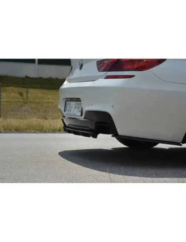 Diffuseur central Arrière BMW 6 Gran Coupé MPACK (avec une barre verticale) - Maxton