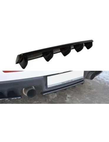 Diffuseur central Arrière MITSUBISHI LANCER EVO X (avec barres verticales) - Maxton
