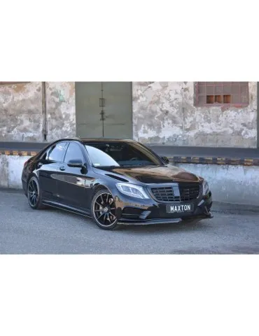 Lame de Pare-chocs Avant / Splitter V.1 MERCEDES-BENZ S-CLASS AMG-LINE W222 - Maxton