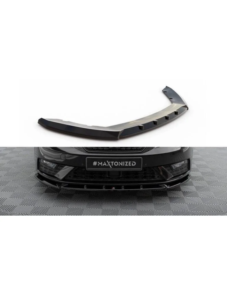 Lame de Pare-chocs Avant V.1 SEAT LEON MK3 Facelift - Maxton