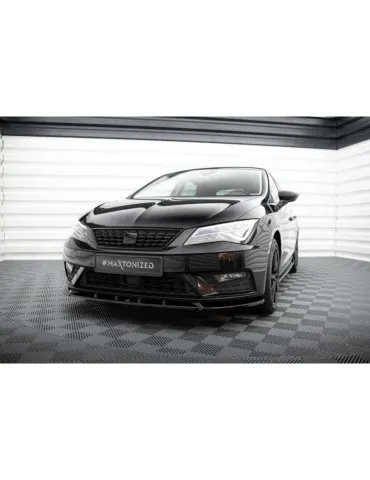 Lame de Pare-chocs Avant V.1 SEAT LEON MK3 Facelift - Maxton