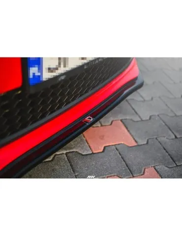 Lame de Pare-chocs Avant / Splitter V.2 VOLKSWAGEN POLO MK5 GTI 6R Avant Facelift - Maxton