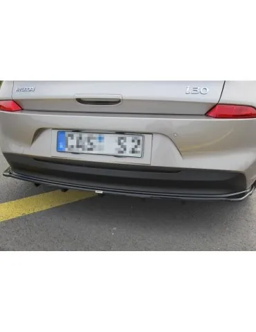 Diffuseur Lame / Diffuseur centrale Arrière (avec une barre verticale) HYUNDAI I30 MK3 HATCHBACK - Maxton
