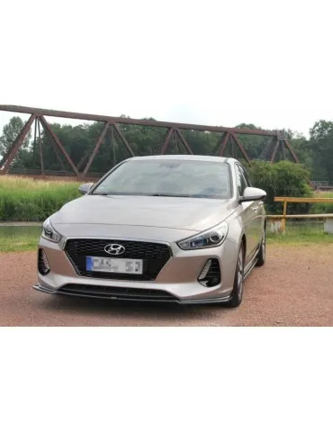 Lame de Pare-chocs Avant / Splitter V.1 HYUNDAI I30 MK3 HATCHBACK - Maxton