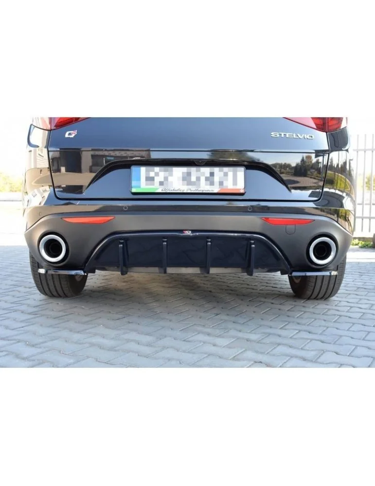 Lame / Diffuseur du Pare-chocs Arrière ALFA ROMEO STELVIO - Maxton