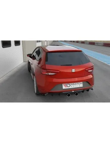 Lame / Diffuseur du Pare-chocs Arrière V.2 SEAT LEON CUPRA MK3 FL Hatchback - Maxton