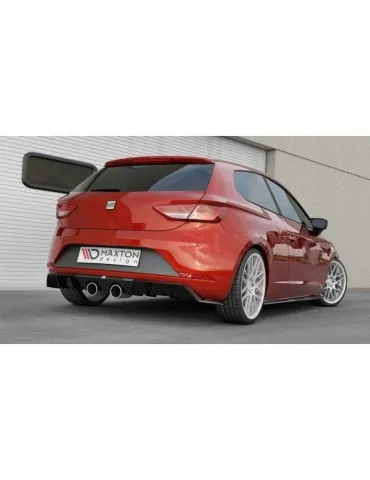 Lame / Diffuseur du Pare-chocs Arrière V.2 SEAT LEON CUPRA MK3 FL Hatchback - Maxton