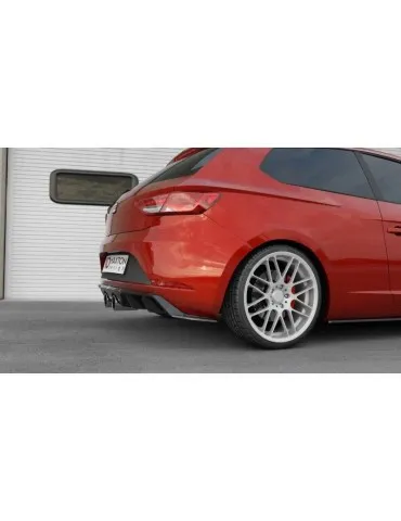 Lame / Diffuseur du Pare-chocs Arrière V.2 SEAT LEON CUPRA MK3 FL Hatchback - Maxton