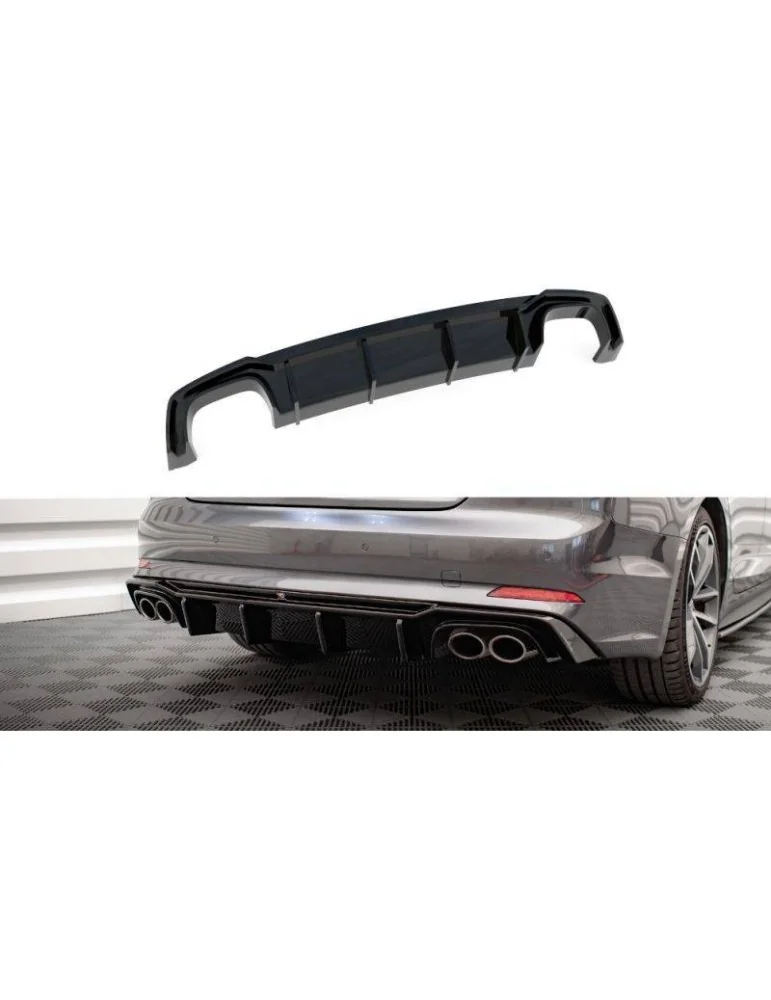 Lame / Diffuseur du Pare-chocs Arrière AUDI S5 F5 Coupe / Sportback - Maxton