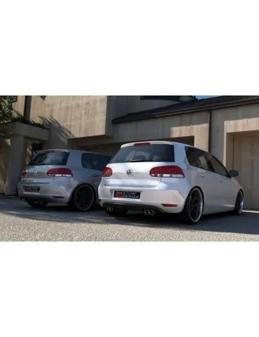 Lame / Diffuseur du Pare-chocs Arrière VW GOLF VI AVEC 2 ECHAPPEMENT - Maxton