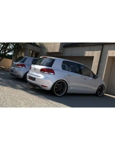 Lame / Diffuseur du Pare-chocs Arrière VW GOLF VI AVEC 2 ECHAPPEMENT - Maxton