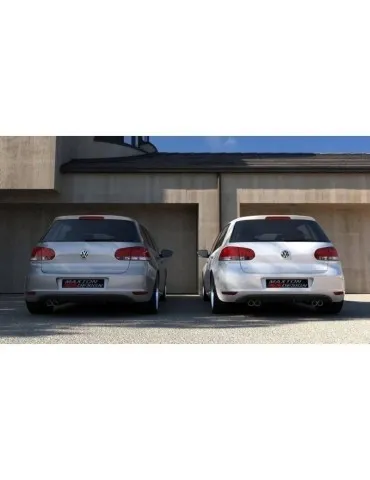 Lame / Diffuseur du Pare-chocs Arrière VW GOLF VI AVEC 2 ECHAPPEMENT - Maxton
