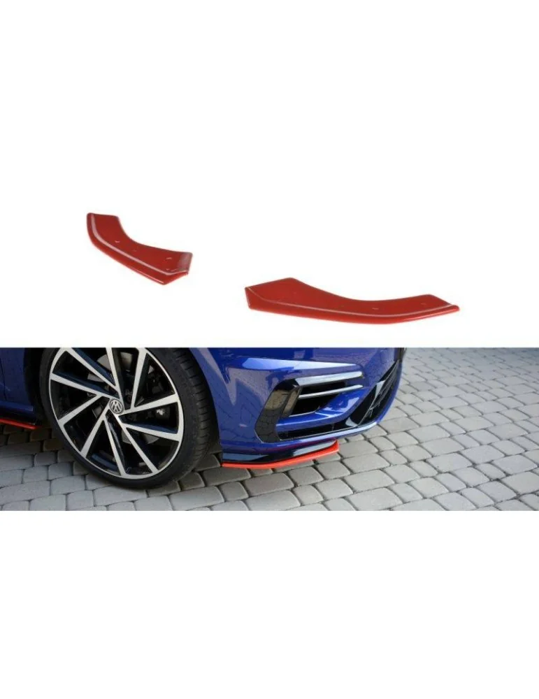 Lame de Pare-chocs Avant V.8 VW GOLF 7 R / R-Line Facelift - Maxton