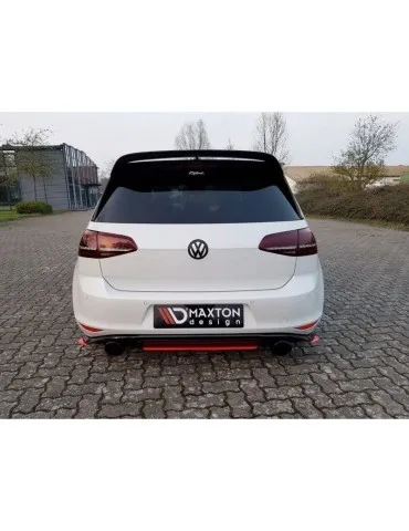 Lame / Diffuseur centrale Arrière VW GOLF Mk7 GTI CLUB sport - Maxton