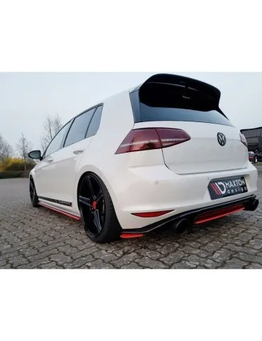 Lame / Diffuseur centrale Arrière VW GOLF Mk7 GTI CLUB sport - Maxton