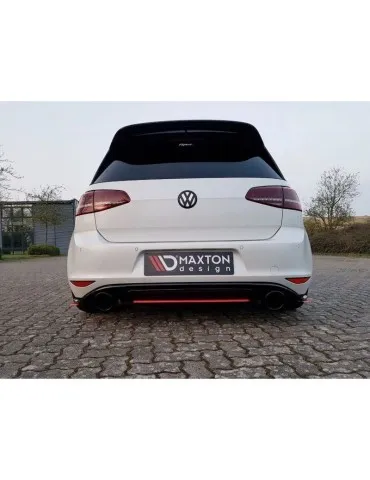 Lame / Diffuseur centrale Arrière VW GOLF Mk7 GTI CLUB sport - Maxton