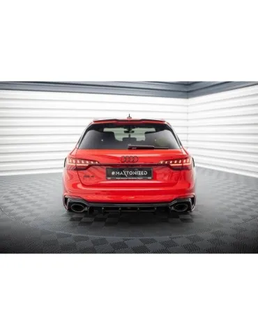 Lame / Diffuseur du Pare-chocs Arrière AUDI RS4 B9 Avant - Maxton