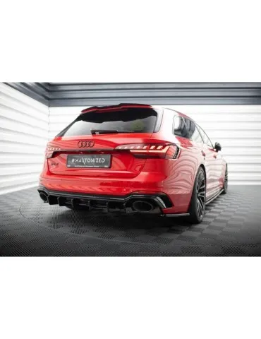 Lame / Diffuseur du Pare-chocs Arrière AUDI RS4 B9 Avant - Maxton