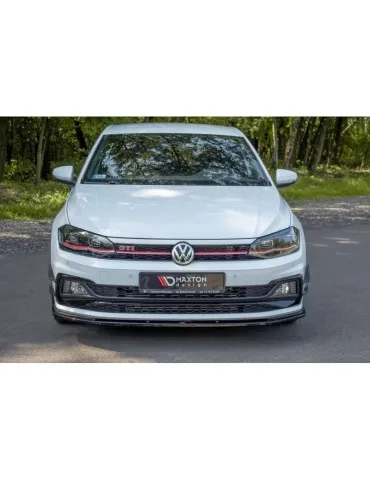 Lame de Pare-chocs Avant / Splitter V.1 VW POLO MK6 GTI - Maxton