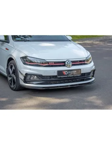 Lame de Pare-chocs Avant / Splitter V.1 VW POLO MK6 GTI - Maxton