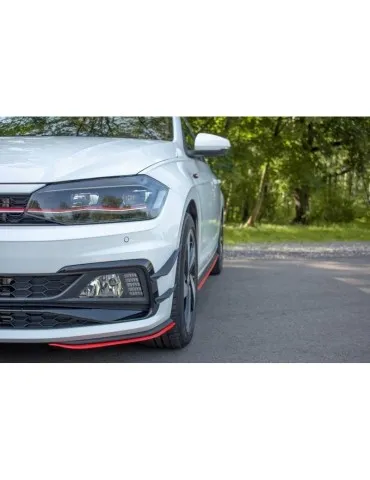Lame de Pare-chocs Avant / Splitter V.5 VW POLO MK6 GTI - Maxton