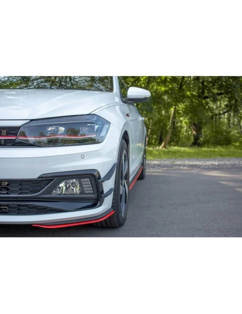 Lame de Pare-chocs Avant / Splitter V.5 VW POLO MK6 GTI - Maxton