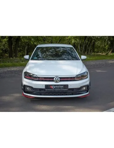 Lame de Pare-chocs Avant / Splitter V.5 VW POLO MK6 GTI - Maxton