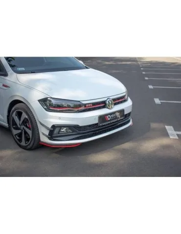 Lame de Pare-chocs Avant / Splitter V.5 VW POLO MK6 GTI - Maxton