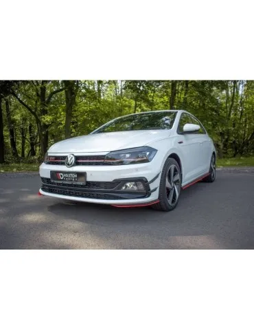 Lame de Pare-chocs Avant / Splitter V.5 VW POLO MK6 GTI - Maxton