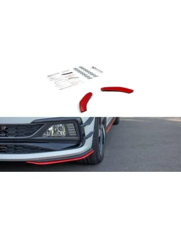 Lame de Pare-chocs Avant / Splitter V.5 VW POLO MK6 GTI - Maxton