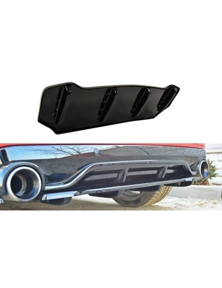 Diffuseur central Arrière PEUGEOT 308 II GTI (avec barres verticales) - Maxton