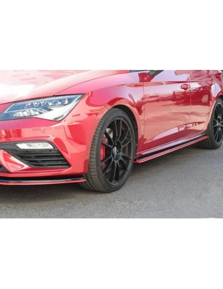 Extension / Rajout de Bas de caisse V.1 SEAT LEON MK3 CUPRA/ FR Facelift   + - Maxton