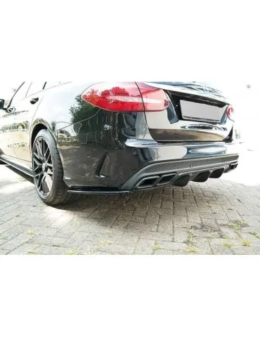 Lame / Diffuseur du Pare-chocs Arrière MERCEDES C-Class S205 63AMG Estate - Maxton