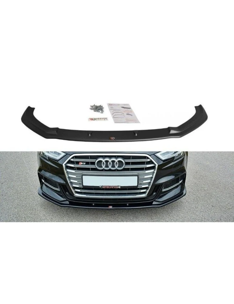 Lame de pare-chocs Avant V.1 AUDI S3 / A3 S-LINE 8V FL - Maxton