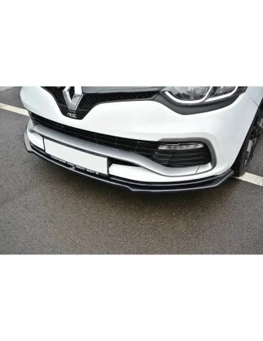 Lame de Pare-chocs Avant / Splitter RENAULT CLIO MK4 RS - Maxton