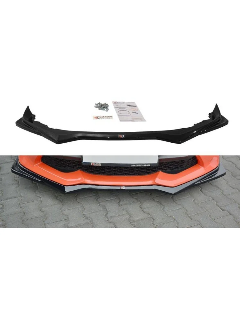 Lame de Pare-chocs Avant / Splitter V.2 TOYOTA GT86 Facelift Texturé - Maxton