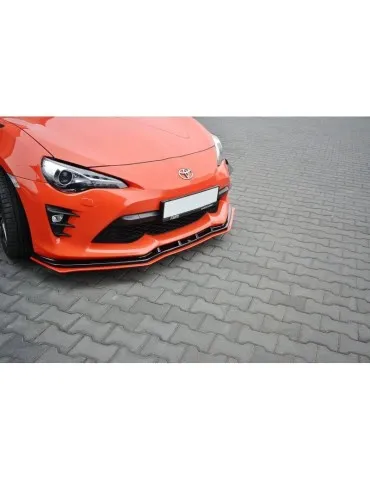 Lame de Pare-chocs Avant / Splitter V.4 TOYOTA GT86 Facelift   + - Maxton