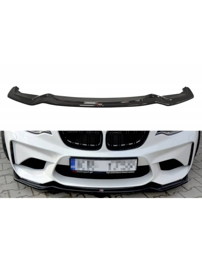 Lame de Pare-chocs Avant / Splitter BMW M2 (F87) COUPÉ - Maxton