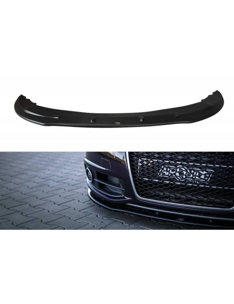 Lame de Pare-chocs Avant / Splitter AUDI A6 S-LINE C6 FL - Maxton