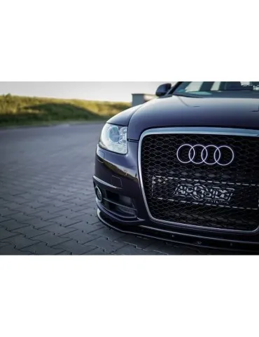 Lame de Pare-chocs Avant / Splitter AUDI A6 S-LINE C6 FL - Maxton