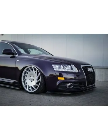 Lame de Pare-chocs Avant / Splitter AUDI A6 S-LINE C6 FL - Maxton