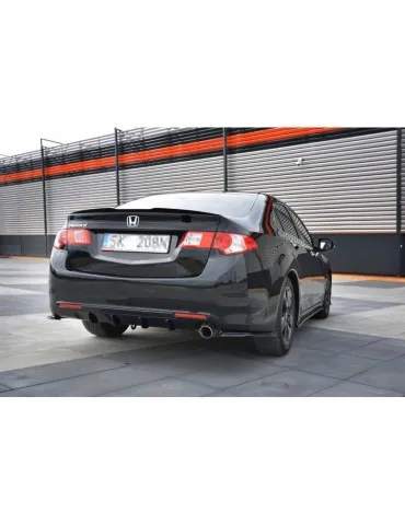 Lame / Diffuseur du Pare-chocs Arrière HONDA ACCORD MK8. (CU-SERIES) Avant Facelift SEDAN - Maxton